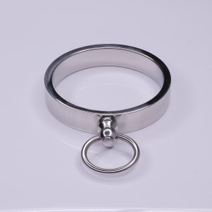 Ô Cockring luxe avec anneau attache laisse acier inoxydable 5,50 cm