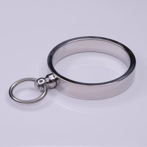 Ô Cockring luxe avec anneau attache laisse acier inoxydable 5,50 cm