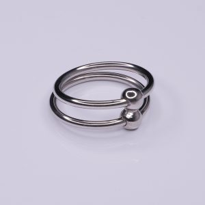 Head ring 2,8 cm pour le gland double anneaux en acier inoxydable